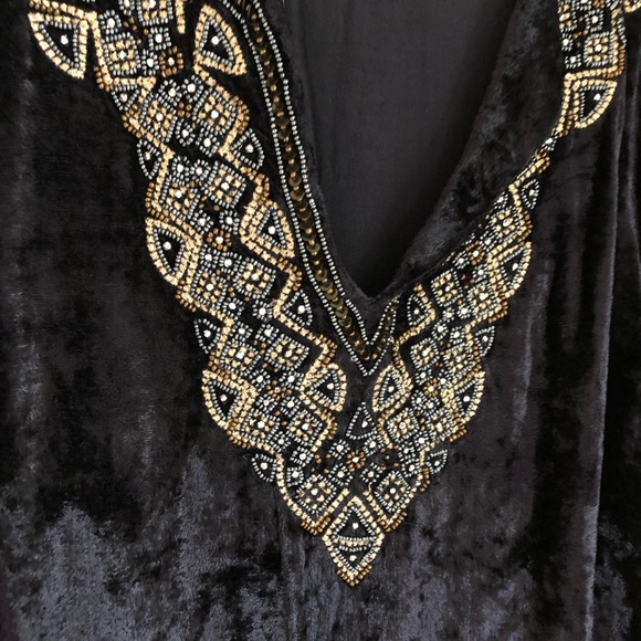 Soft Surroundings blue velvet tunic - Picture 15 of 16